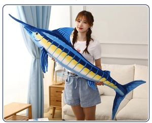 ▲ ふわふわ 抱き枕 ぬいぐるみ カジキ マグロ ブルーマーリン 約100cm ▲ デカぐるみ だきまくら 魚 巨大 マグロ ぬいぐるみ H465