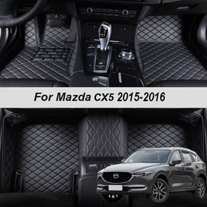 大人気 カスタムメイドのレザーカーフロアマット 車内用 mazda用 CX-5 2015 2016 車用マット 車のインテリア