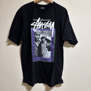 【黒/L】Stussy × A Tribe Called Quest ステューシー ア トライブコールドクエスト コラボ Tシャツ ビッグプリント 90’s atcq