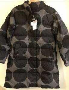 ♪マリメッコ♪marimekko× uniqlo ♪ロングウルトラライトダウン kivet キヴェット ダウンジャケット 海外限定 S dark gray