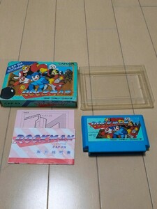 【希少】ロックマン ファミコン (箱・説明書付き) ファミコン ロックマン FC カプコン ROCKMAN CAPCOM 