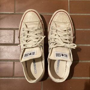 送料無料！Converse ALLSTAR コンバース オールスター メンズ ローカット スニーカー キャンバス ホワイト 白 25.5㎝ USA 7