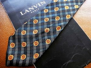 ♪今週の特売980円～♪0786♪状態並品【LANVIN】ランバン 【花 柄】ネクタイ♪