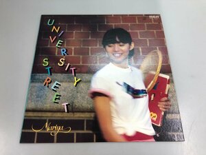 ▼　【LPレコード UNIVERSITY STREET 竹内まりや RVL-8041】159-02409