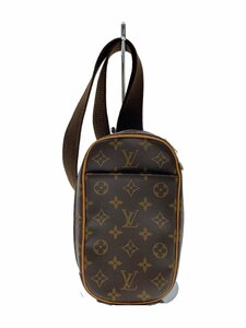 LOUIS VUITTON◆ポシェット・ガンジュ_モノグラム・キャンバス_BRW/-/BRW/総柄