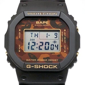 G-SHOCK ジーショック 【ITE218ZR836V】 DW-5600 A BATHING APE ベイプ コラボ ブラウン カモフラ 濃茶 迷彩 限定2000本 2007年12月発売