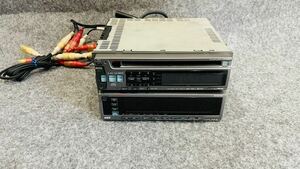 ALPINE アルパイン カーステレオ CDA-7841J CD HEAD UNIT 35WX4 ＋ TDA-5643 CASSETTE SOUND FIELD PROCESSOR 1DIN オーディオ 動作不明品