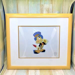 5000枚限定 セル画★ピノキオ Pinocchio ジミニー・クリケット Jiminy Cricket セリグラフ 壁掛け 額縁 絵 証明書★ディズニー Disney TDL