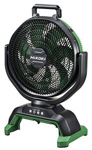 HiKOKI(ハイコーキ) 14.4V 18V 兼用 充電式 ファン 工場扇 最大風速 240m/min 低騒音 自動首振り機能付き 蓄電池別売