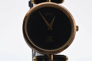 グッチ ラウンド ゴールド クォーツ メンズ 腕時計 GUCCI