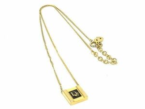 1円 ■美品■ ChristianDior クリスチャンディオール ヴィンテージ ネックレス ペンダント アクセサリー レディース ゴールド系 AY4314