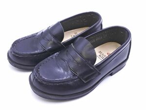 HARUTA ハルタ KIDS キッズ ローファー シューズ size17ｃｍ/黒 ■■ ☆ egb2 子供服