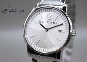 ☆時計☆BVLGARI (ブルガリ)☆ST35C6SSD☆ソロテンポ SL文字盤 メンズ クオーツ 腕時計☆稼動品☆『VRW-388』