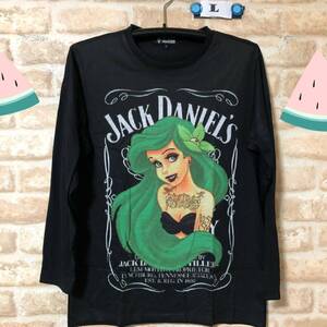 ジャックダニエル アリエル　パロディ ロングTシャツ　Lサイズ長袖 ロンT