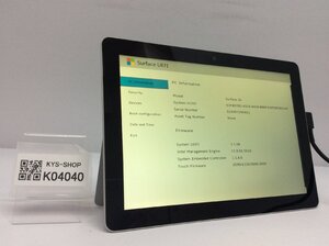 ジャンク/ Microsoft Surface Go Intel Pentium 4415Y メモリ8.19GB NVME128.03GB 【K04040】