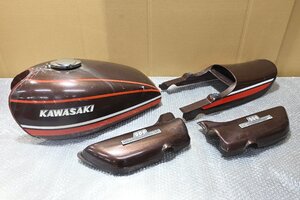 当時物 純正 Z1 Z2 750RS オリジナルペイント オレンジタイガー 外装セット タンク 左右サイドカバー テールカウル 1