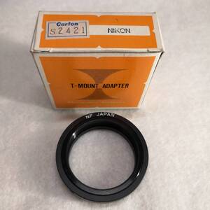 美品◆一眼レフカメラマウント ニコン用 アダプター NIKON NF T-MOUNT ADAPTER Photographic Accessory◆JAPAN カートン光学 品番S2421