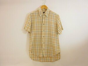 Vivienne Westwood / ヴィヴィアン・ウエストウッド ANGLOMANIA アングロマニア チェック柄シャツ 半袖 サイズ : 46 ベージュ