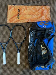 YONEX EZONE98 2022年モデル2本　型番07EZ98 2本共G3元グリップレザー巻きボストンバッグ付きBAG1600 バラ売り不可セット商品 