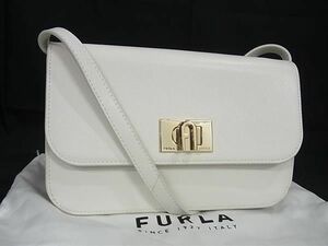 ■新品■未使用■ FURLA フルラ レザー クロスボディ ショルダーバッグ レディース ホワイト系 AT4813