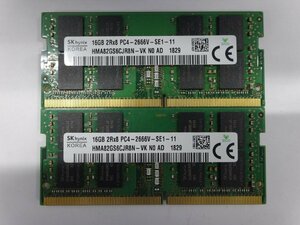 DDR4メモリ SK hynix PC4-21300(2666V) 16GB×2枚 計32GB 送料無料 Z0352