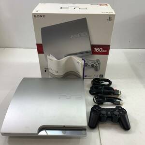 04wy0546△【1円～】SONY PlayStation3 CECH-2500A 160GB サテンシルバー 動作確認済 箱あり [ソニー/PS3/プレステ3]中古品