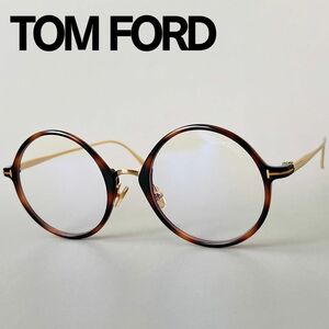 【1円スタート】 メガネ トムフォード TOM FORD レディース メンズ オーバル ブラウン ゴールド ブルーライトカット 金 べっ甲柄 おしゃれ