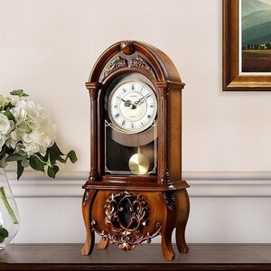 高級感溢れる 置き時計 ヨーロッパ アンティーク調置き時計 復古 置き時計 置物　創意　静音　置時計