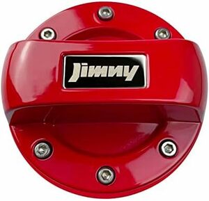 【残りわずか】 レッド 稀有Jimnyジムニーガソリン給油口キャップ フューエルキャップカバー レッド… レッド