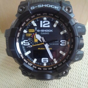 【数回使用】G-SHOCK GWG-1000-1A3JF MUDMASTER タフソーラー電波受信 マルチバンド6 アナデジ トリプルセンサー搭載 マッドマスター