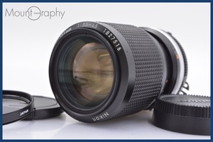 ★極上美品★ ニコン Nikon Zoom-NIKKOR 35-105mm F3.5-4.5 Ai-S 前後キャップ&レンズフィルター付 ニコンF用(MF) ★完動品★ #mj183