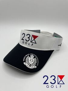 【未使用品】 23区GOLF ゴルフ サンバイザー フリーサイズ オンワード樫山 