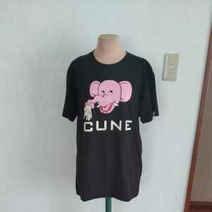 CUNE 　ピンク象 　Tシャツ