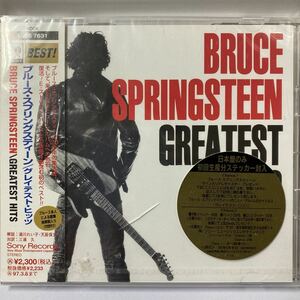 国内 未開封新品 廃盤CD 日本のみ初回限定ステッカー付★ブルース・スプリングスティーン/グレイテスト・ヒットSRCS-7631 本人による解析付