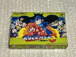 FC ファミコン　ロックマン3 ROCKMAN3 Dr.ワイリーの最期　箱説　ハガキ付き