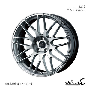 Delmore/LC.S GS 190系 FR アルミホイール4本セット【19×8.0J 5-114.3 INSET40 ハイパーシルバー】0041095×4