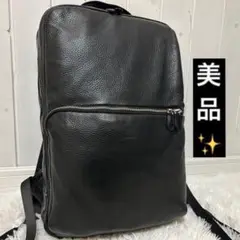 ⭐️美品⭐️タケオキクチ ビジネスリュック バックパック レザー 黒 A4可