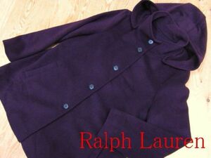 ★ラルフローレン RalphLauren★レディース フーディウールコート ワイン★R60428016B