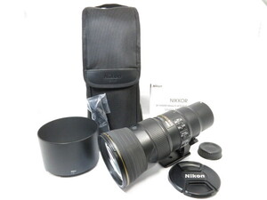 【 美品】Nikon AF-S 500mm F5.6E PF ED VR HB-84純正フード 三脚座 純正ケース付き [管NI3396]