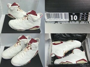 ナイキ エアジョーダン6 マルーン 新品未使用！ 国内正規品！NIKE黒タグ付！NIKE AIR JORDAN 6 RETRO