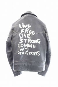 コムデギャルソン COMME des GARCONS ×Lewis Leathers ルイスレザー AD2018 391T LIGHTNING ライトニング ライダース ジャケット KZ-J001