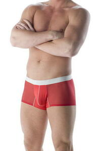 “UNICO Mesh Short Boxer Red サイズS”。