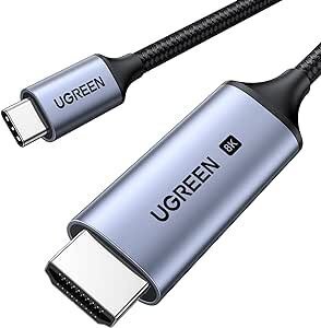 USB Type C HDMI 変換ケーブル 【8K@60Hz /4K@240Hz/単方向通信/DP Altモードを含むUSB-Cのみ対応】48Gbps高速転送　１M　CC0355