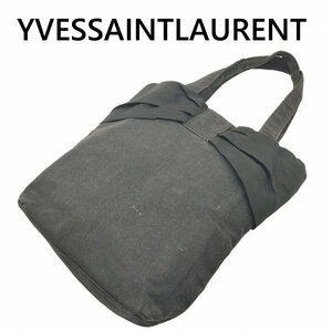 YVESSAINTLAURENT イヴサンローラン キャンバス トートバッグ ブラック系 4051