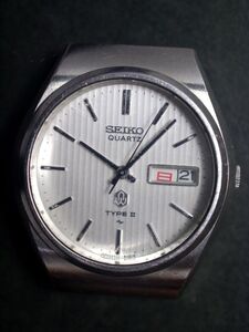 セイコー SEIKO TYPEⅡ クォーツ 3針 デイデイト 4623-8010 男性用 メンズ 腕時計 y899 ジャンク 稼働品