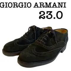 GIORGIO ARMANI　ウイングチップ　シューズ　23.0　スウェード