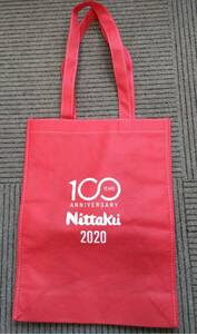 新品☆Nittaku/ニッタク　100周年記念トートバッグ2020　シューズバッグ　エコバッグ　卓球③