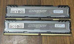 Crucial BALLISTIX DDR4-2666 8GB 2枚組(16GB) デスクトップメモリ BL88G4D26BF8BK