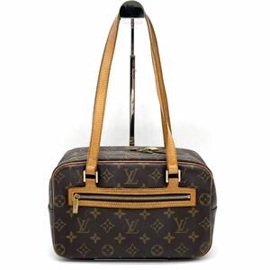 1円 べたなし 良品 LOUIS VUITTON ルイヴィトン モノグラム シテMM トートバッグ ショルダーバッグ 肩掛け M51182