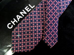 ♪今週の特売980円～♪3421♪良品【CHANEL】シャネル【デザイン CCロゴ 柄】ネクタイ♪